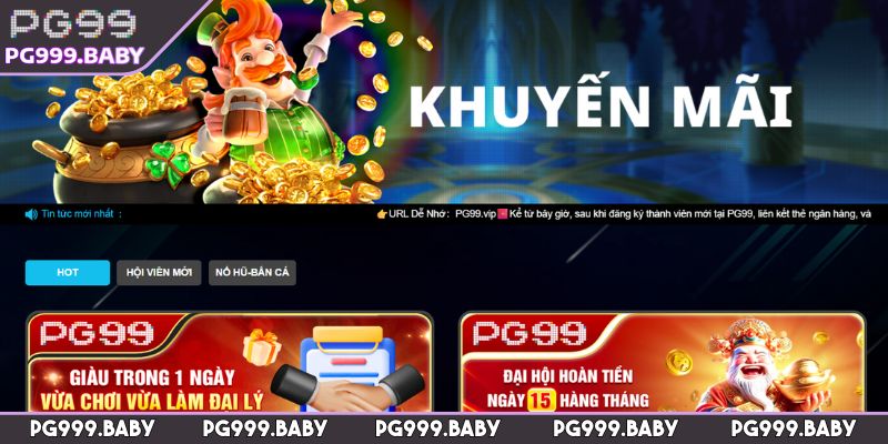 Khuyến mãi PG99 hoàn tiền hằng tháng cho hội viên