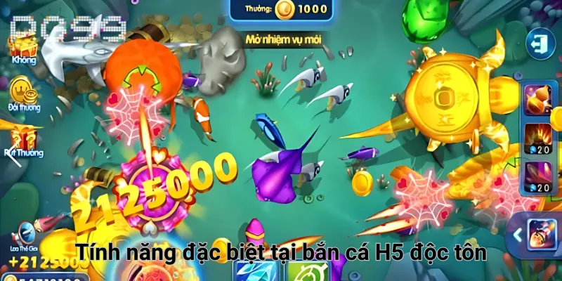 Tính năng đặc biệt tại bắn cá H5 độc tôn